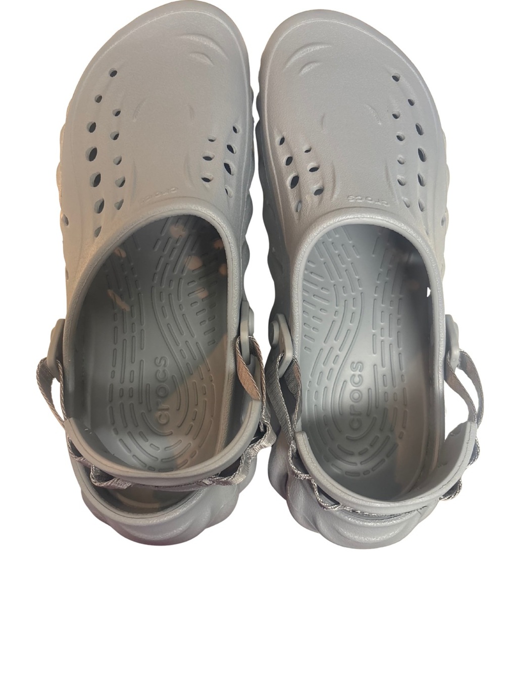 Crocs Echo Clog Atmosphere Grey Light Gray Unisex Mens 8 Womens 10